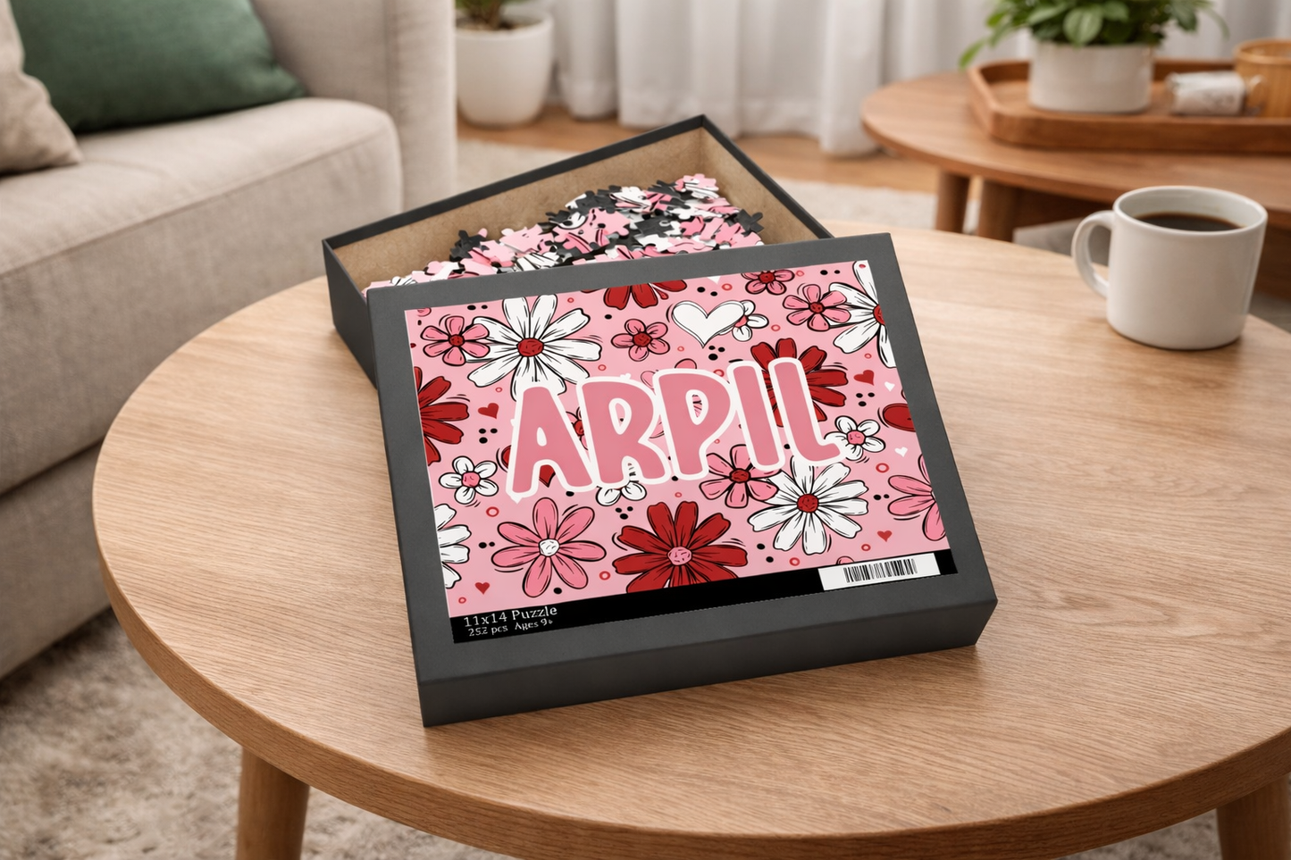 Floral Valentine Personalized Puzzle