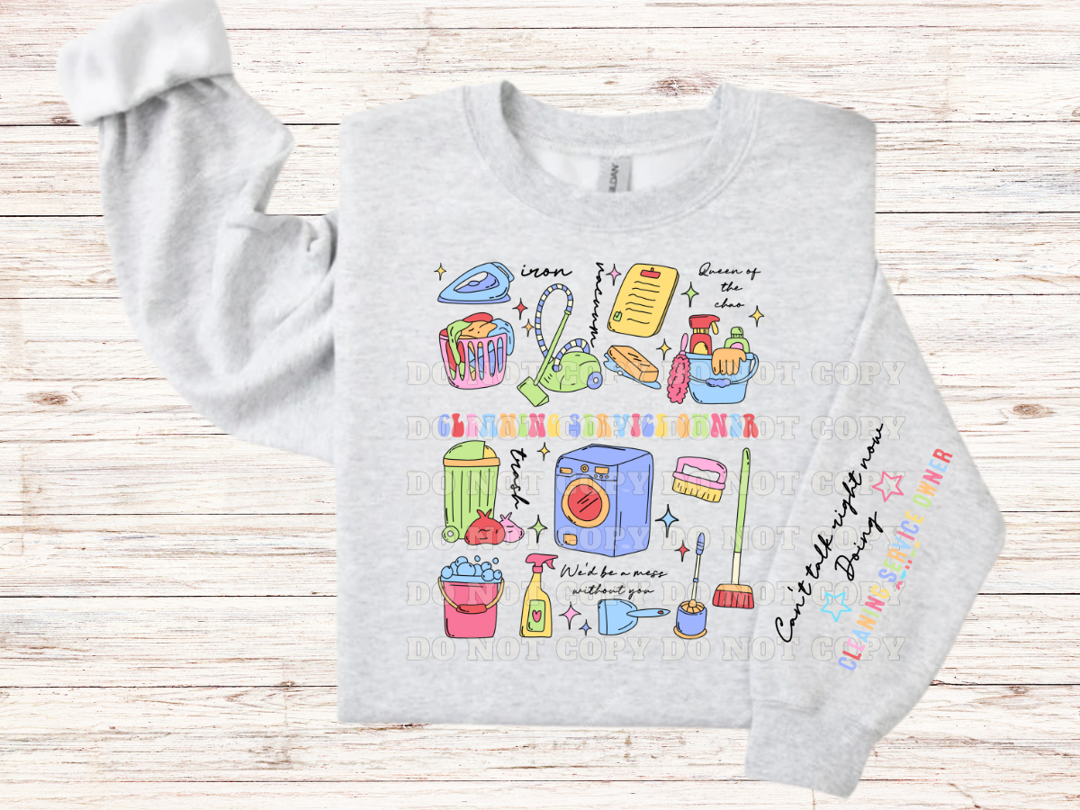 Cleaning Service Doodle Sweatshirt