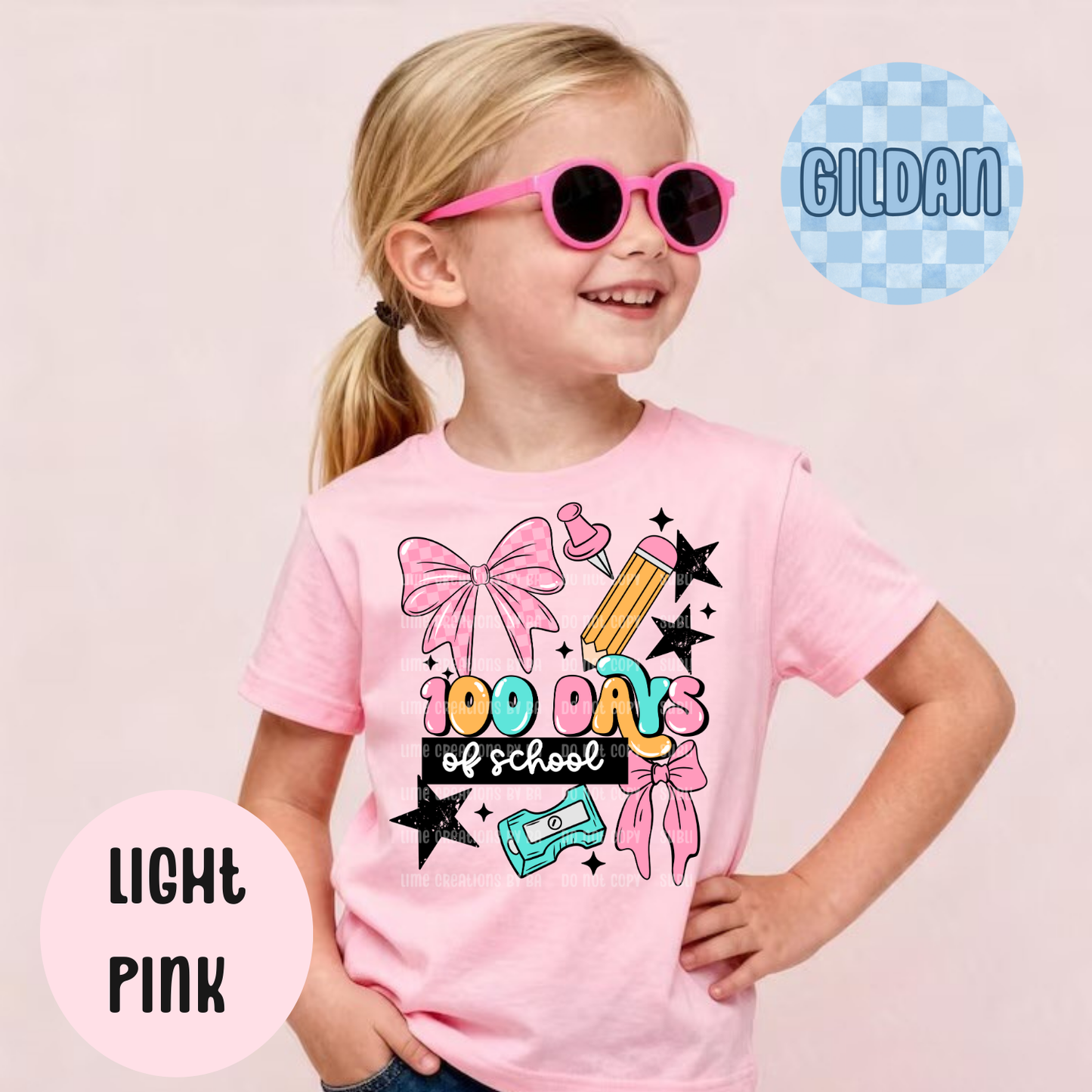 100 Days Girl of School Sweatshirt, Kids 100th Day Tee Youth Sweatshirt