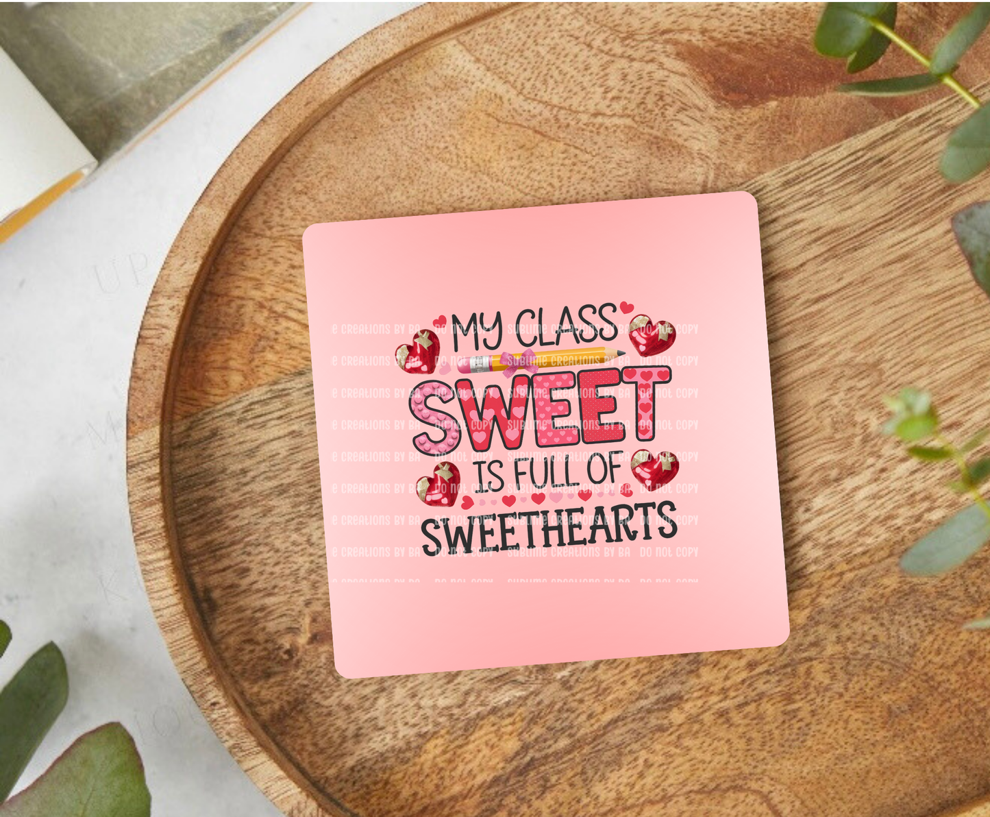 Valentine Teacher Desk Coaster