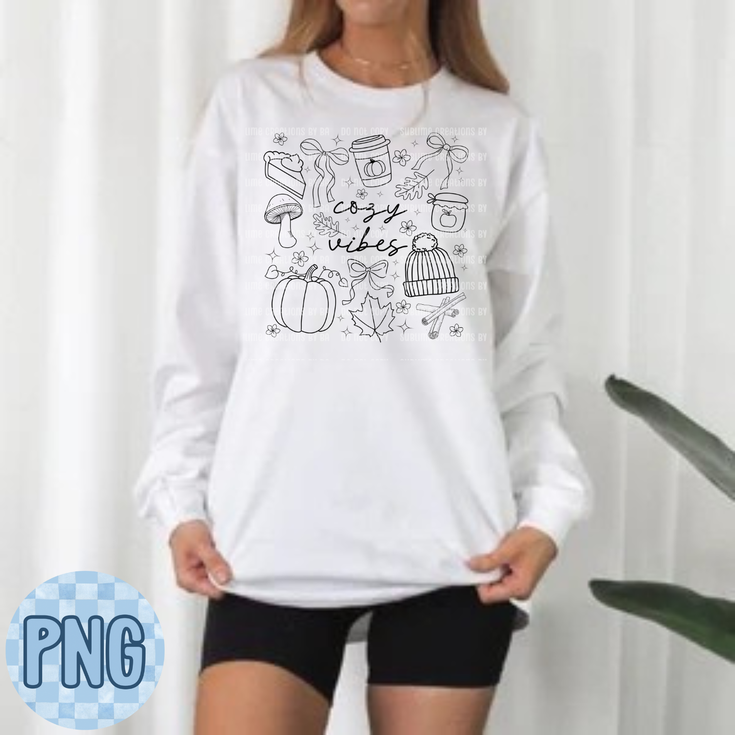 Cozy Vibes Autumn PNG Digital File ONLY