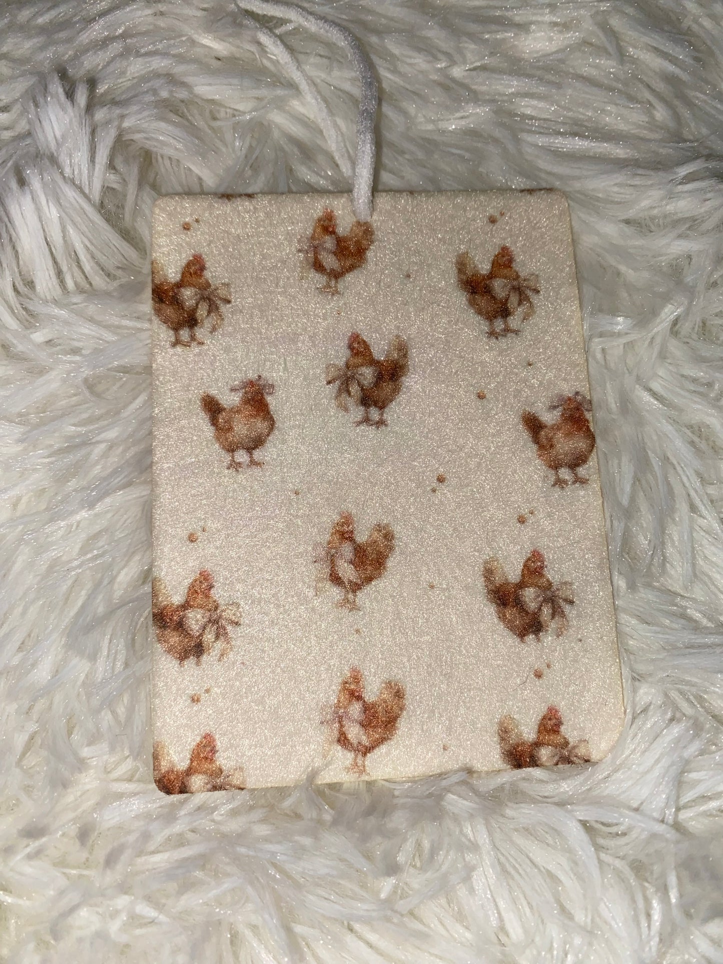 Watercolor Cute Hen Felt Freshie