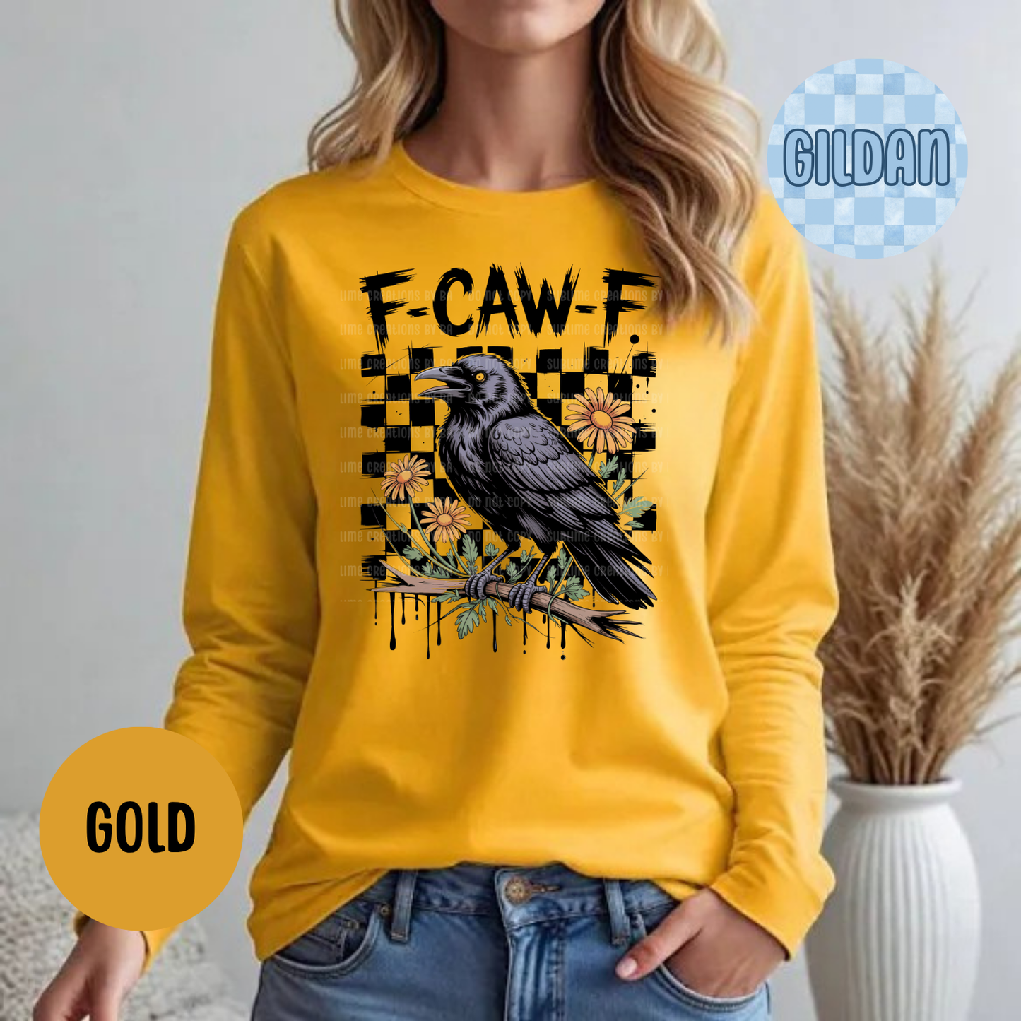 F•Caw•F Funny Crow Shirt, Black Crow Unisex
