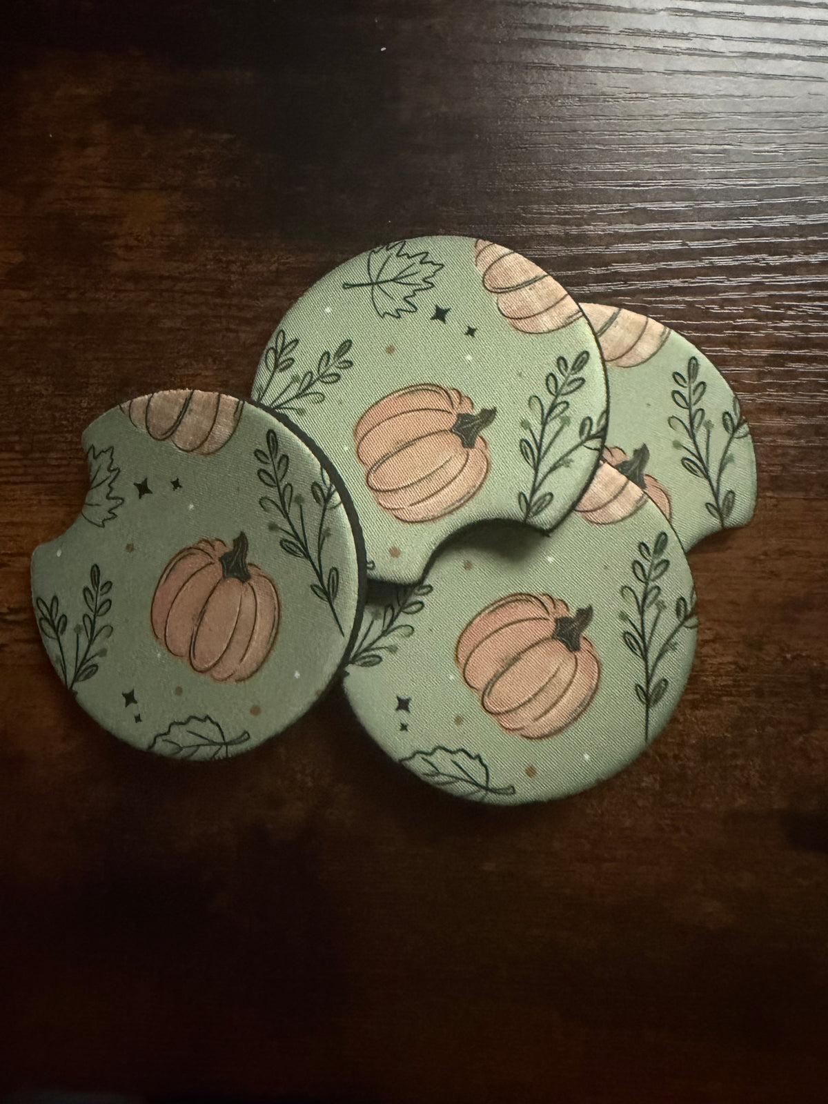 Hello Fall Car Coaster Set
