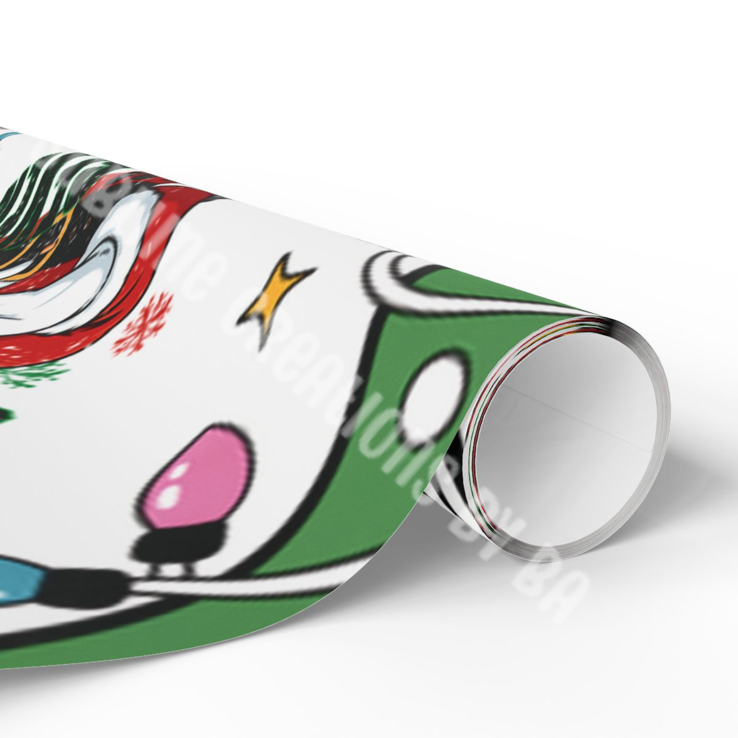 Santa & Number 67 Festive Wrapping Paper