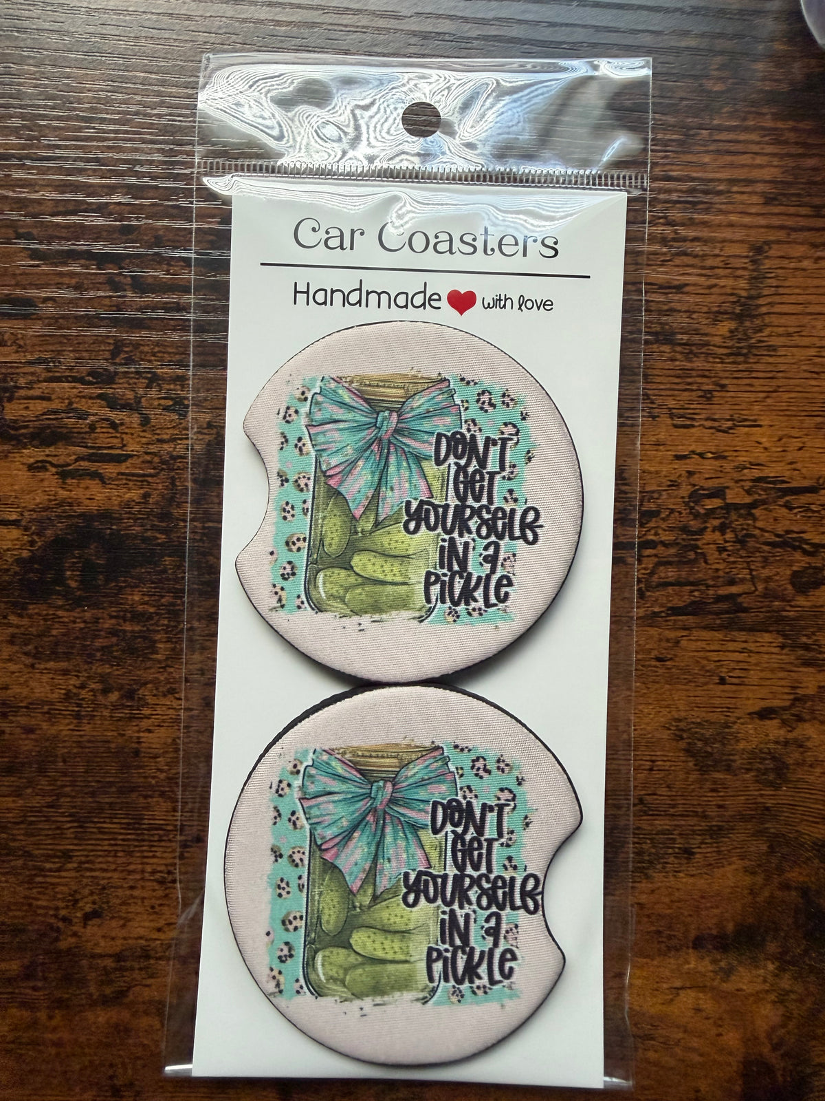 Don’t Get Yourself In a Pickle Car Coaster Sets