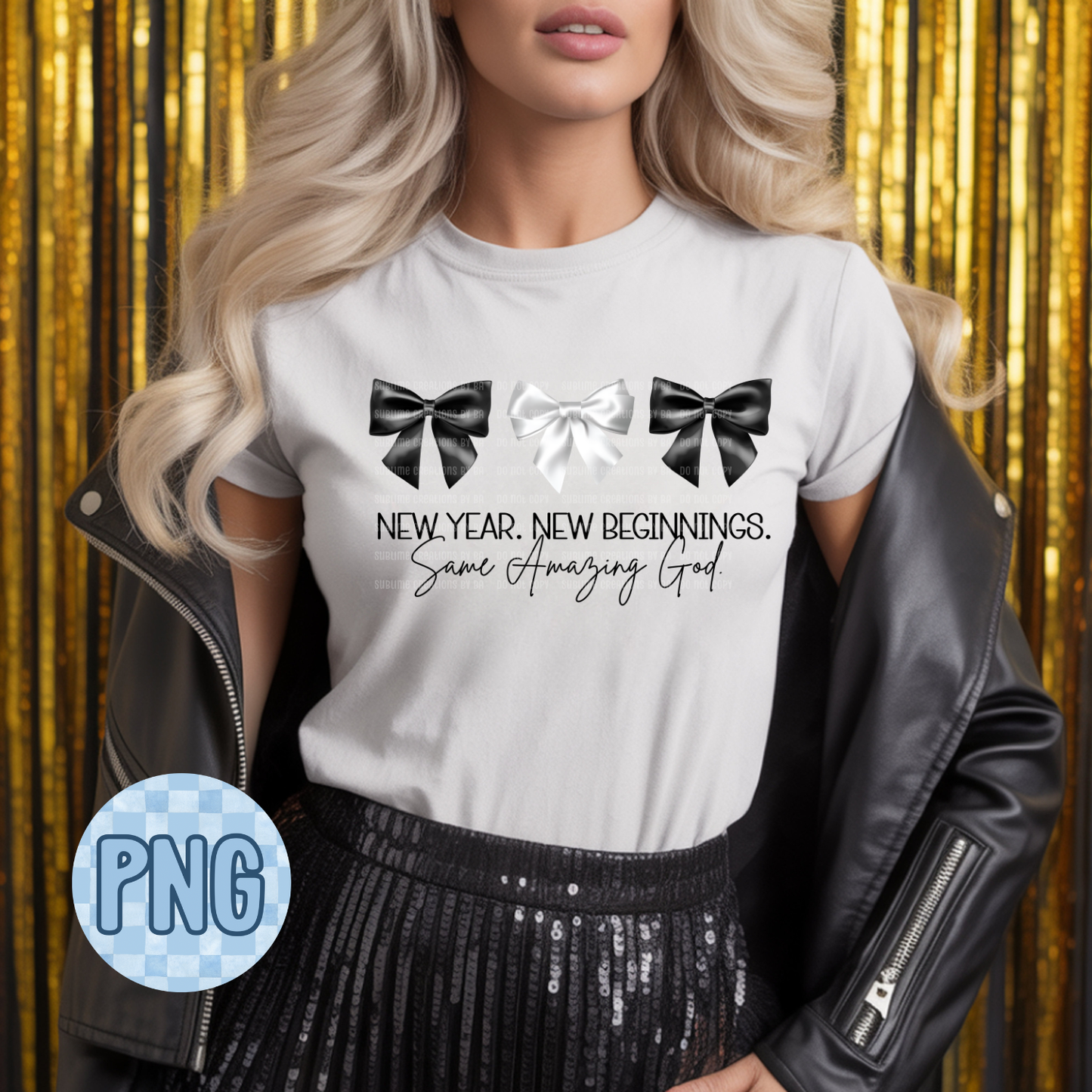 New Year New Beginnings Same Amazing God PNG Digital File ONLY