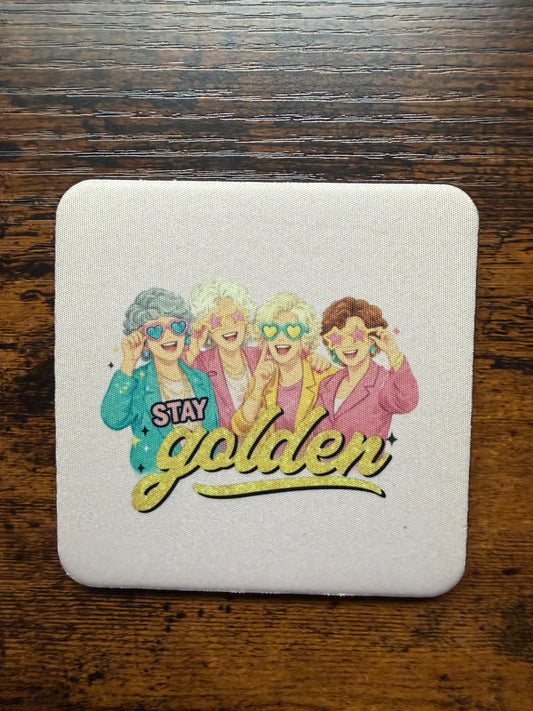 Stay Golden Desk Coaster