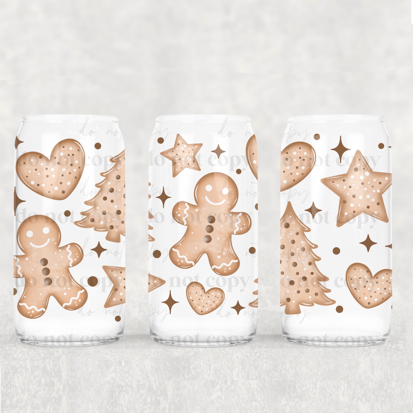 Winter/Christmas Frosted Libbey Cups