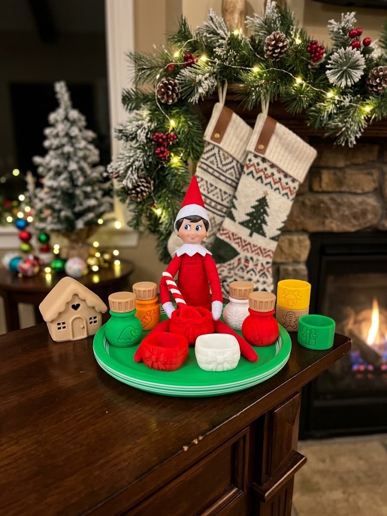 Elf Play Dough Pot Set