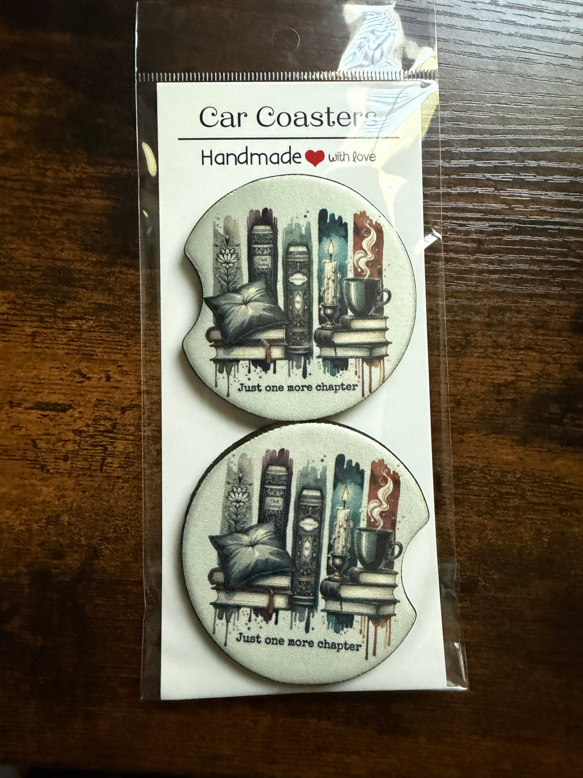 Just One More Chapter Car Coaster Car Coaster Sets