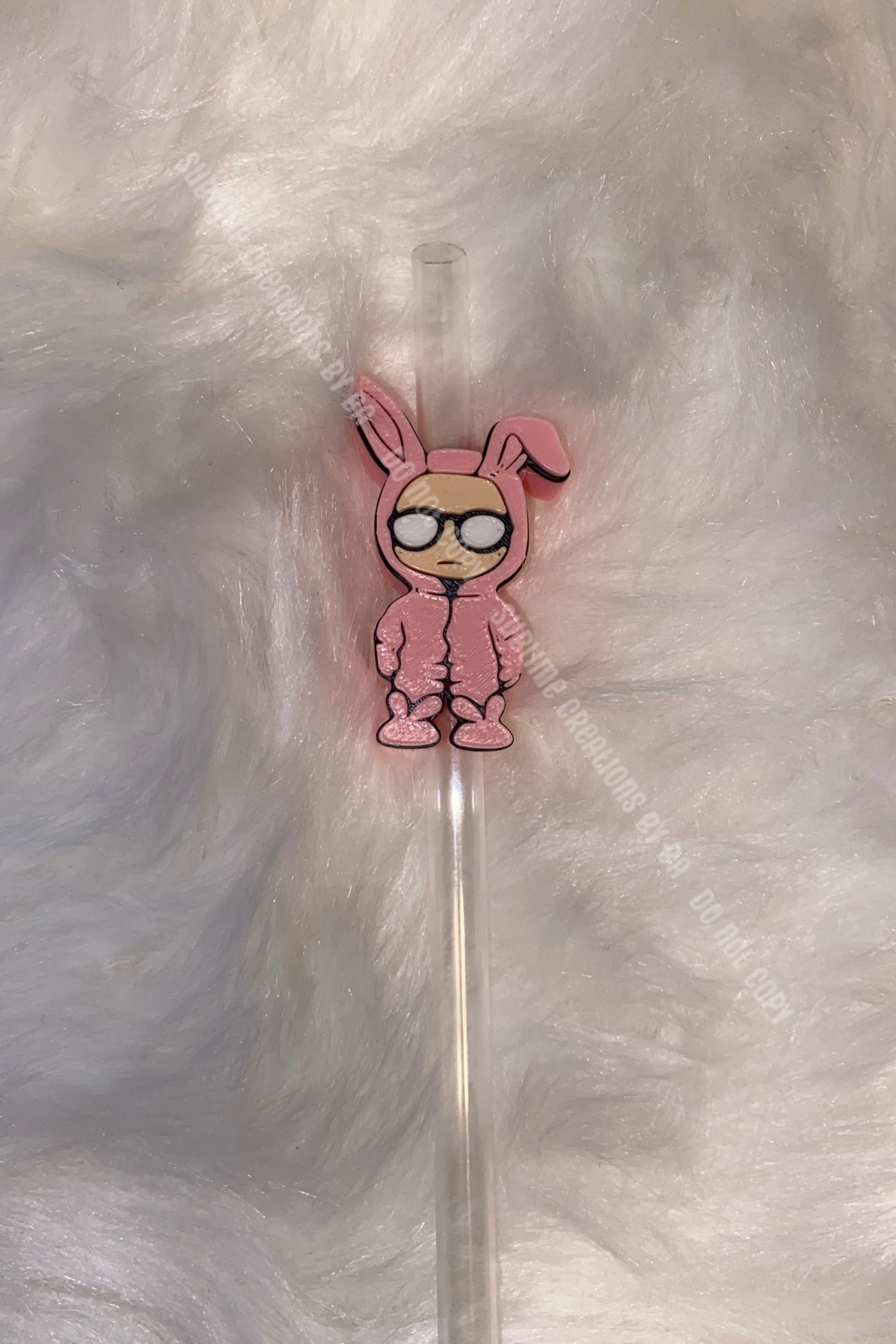 Bunny 3D Straw Topper