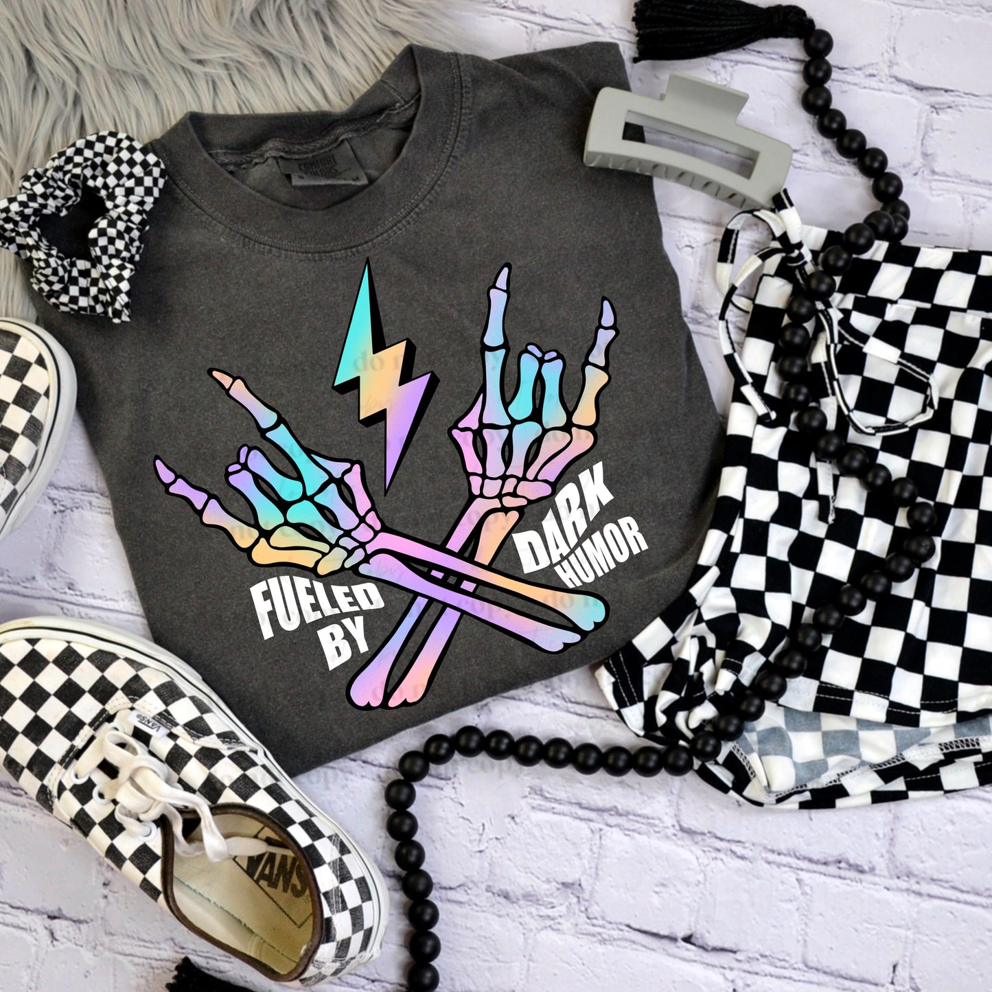 Fueled by Dark Humor DTF Print Only