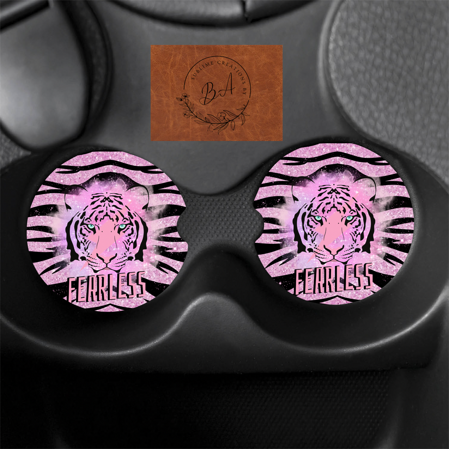 Fearless Seamless Car Coaster Set