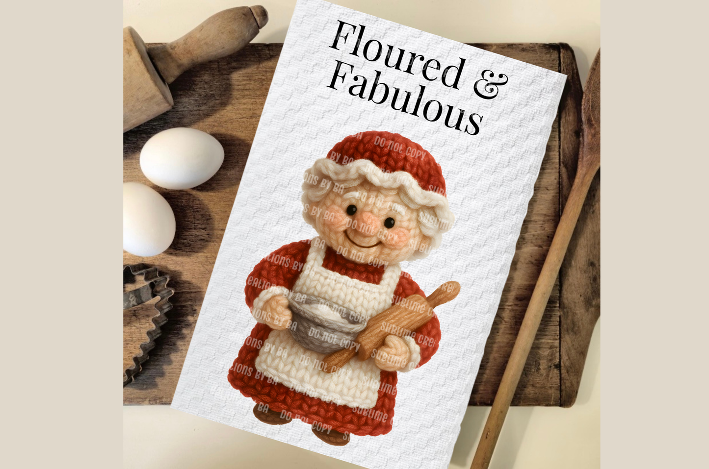 Floured & Fabulous Kitchen Waffle Towel