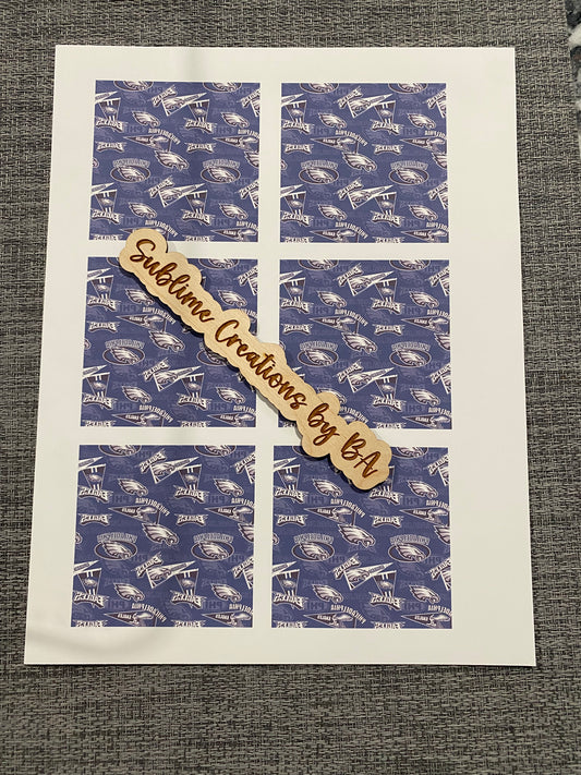 Eagles Sublimation Transfer Sheet