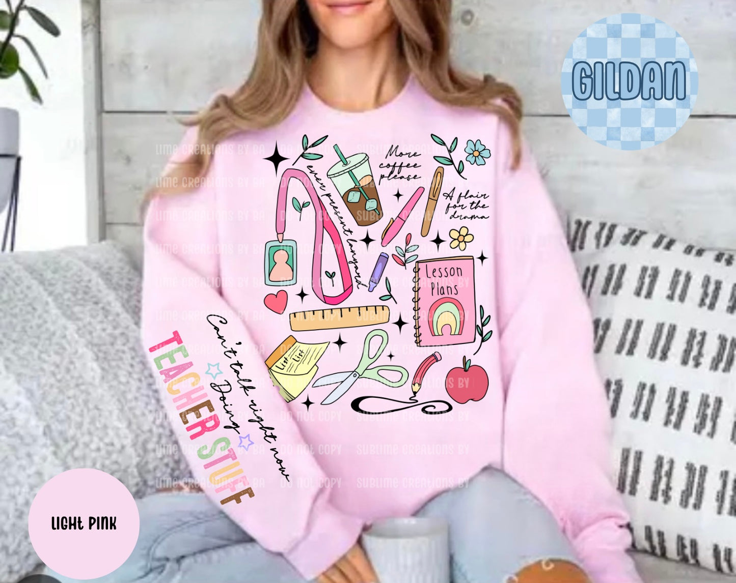 Teacher Doodle Occupational Sweatshirt