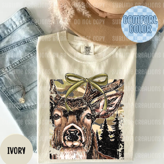 Buck Camo Coquette Adult Shirt