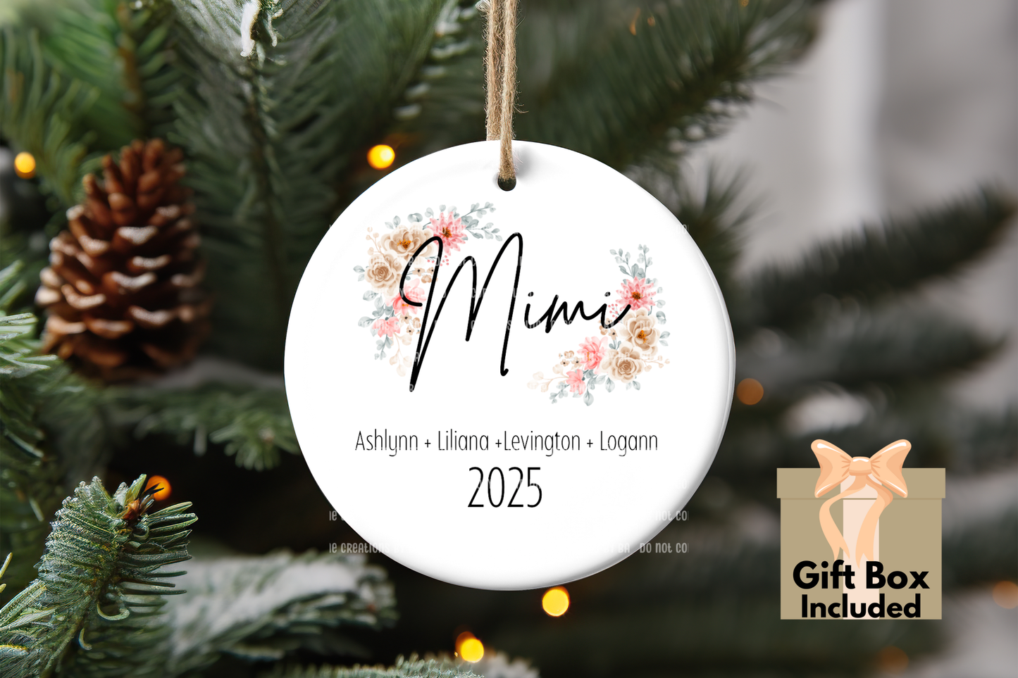 Custom Grandma Ornament