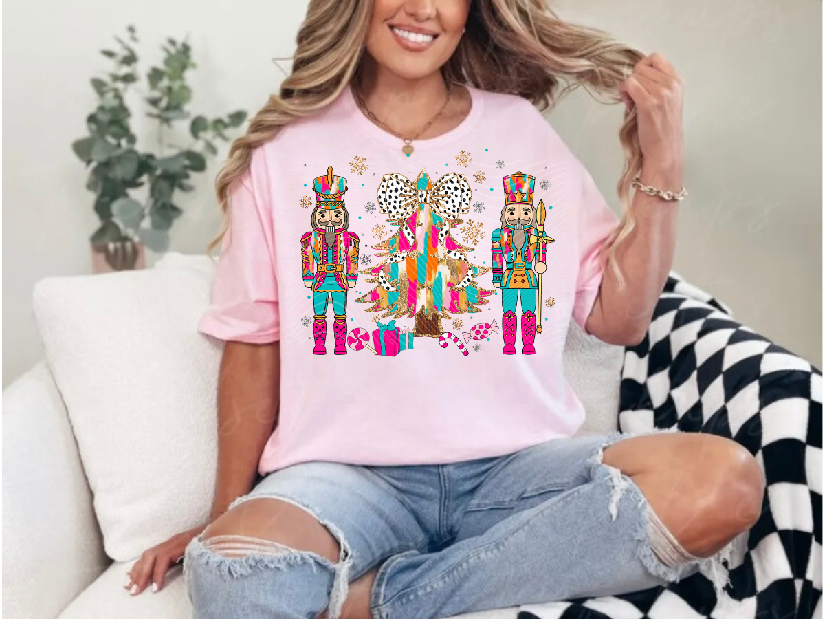 Nutcracker Christmas Brushstroke Tee