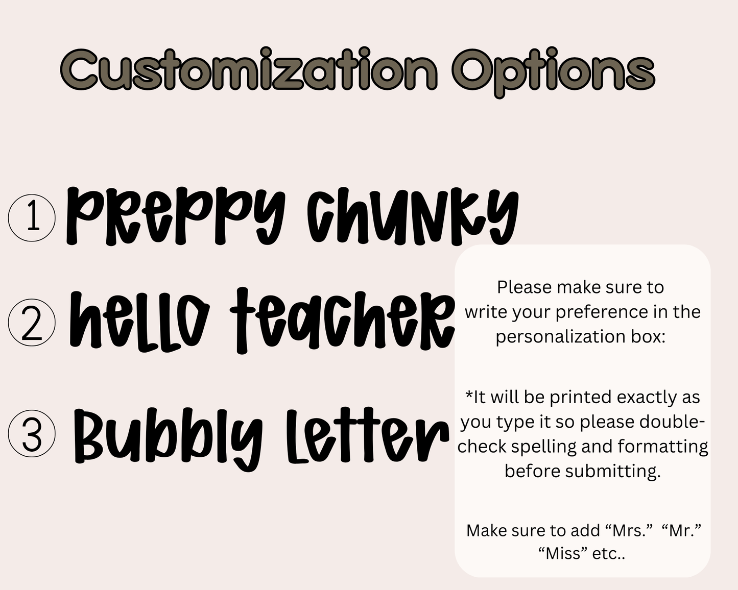 Personalized Teacher Mouse Pad