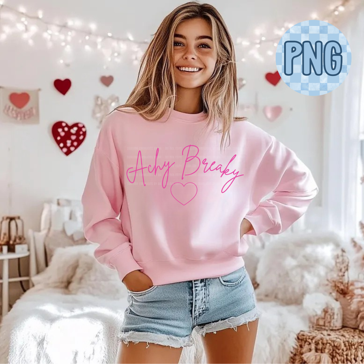 Achy Breaky PNG Digital File ONLY