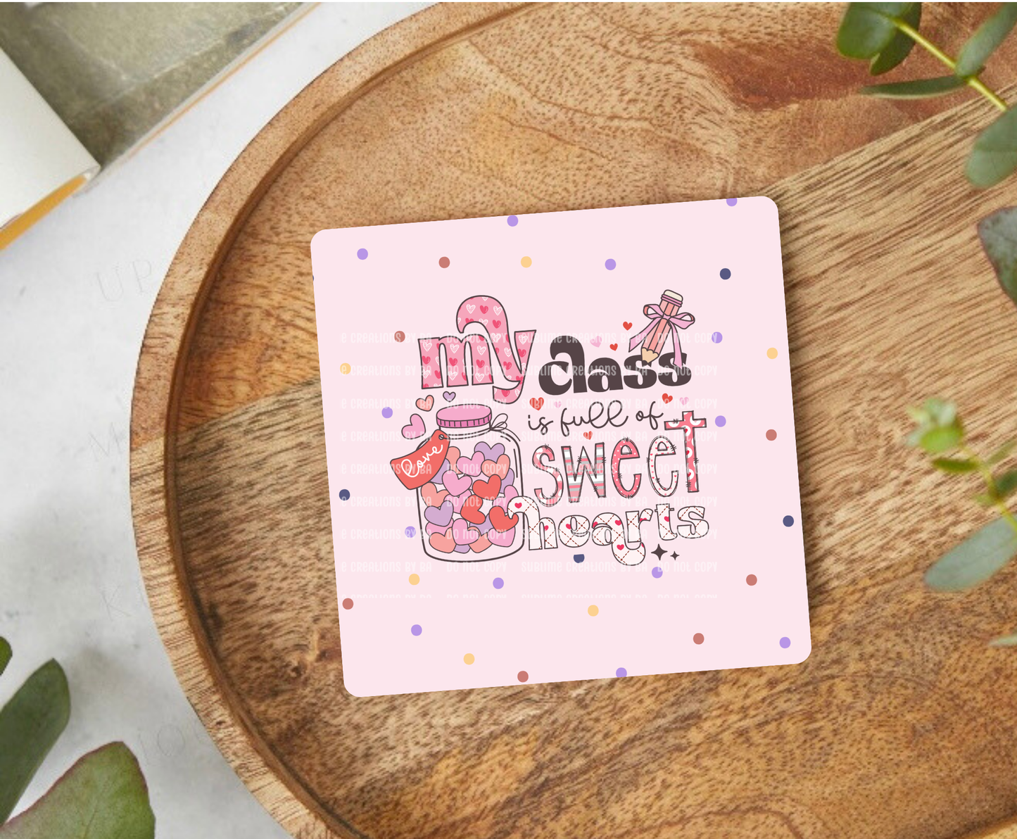 Valentine Teacher Desk Coaster