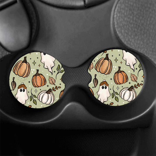 Hello Fall Car Coaster Sets