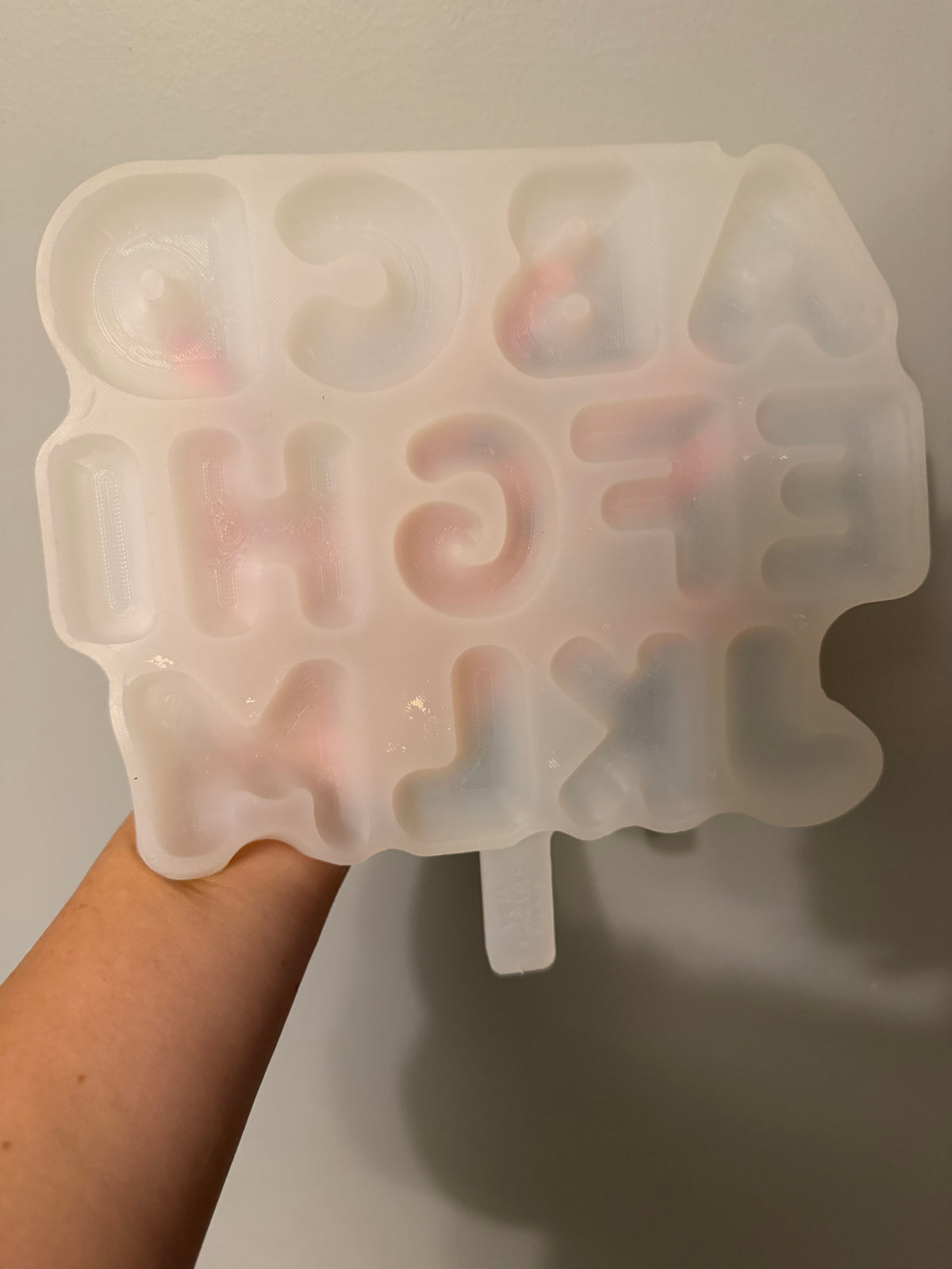 Bubble Alphabet Silicone Mold
