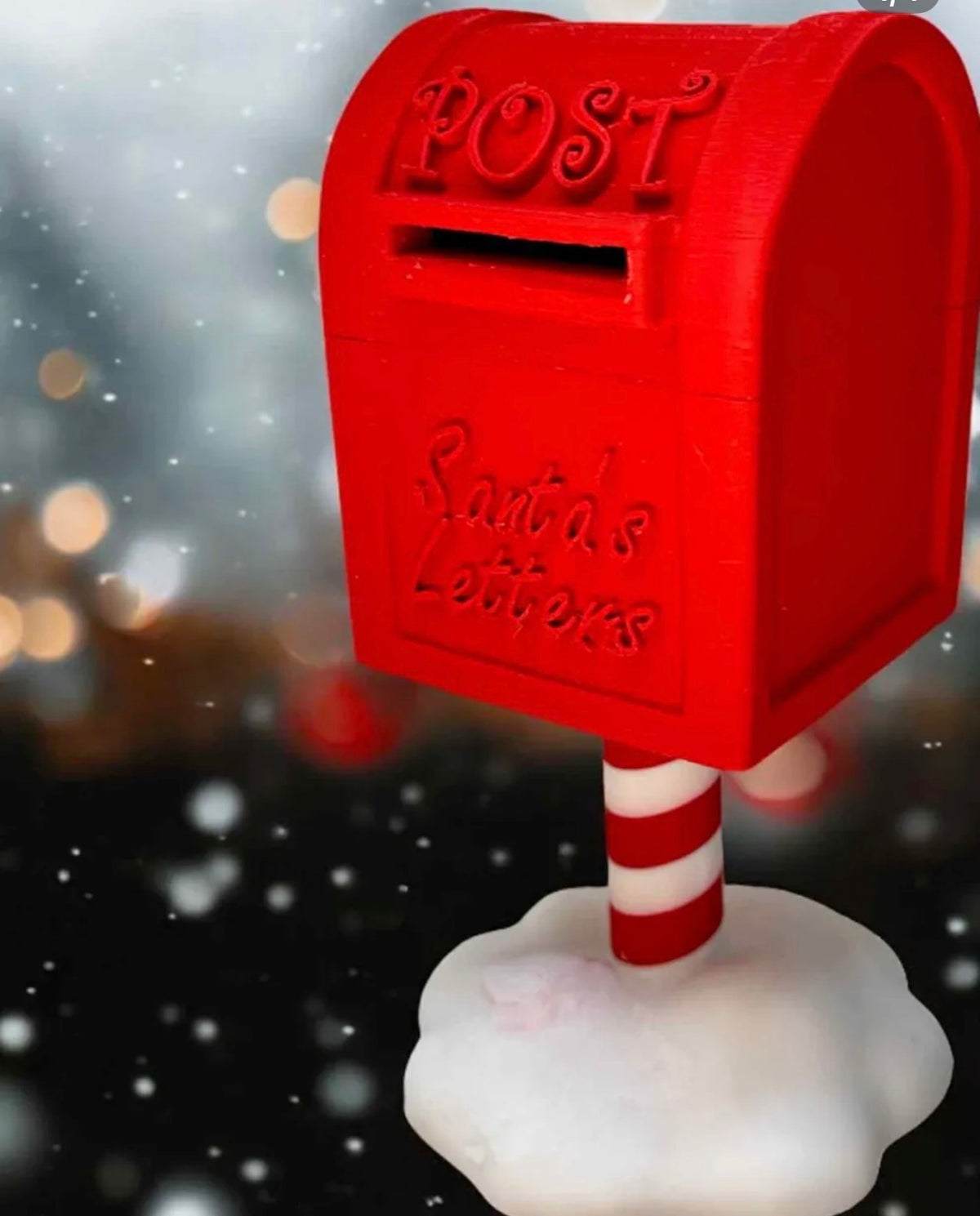 Santa Mailbox Christmas Decor