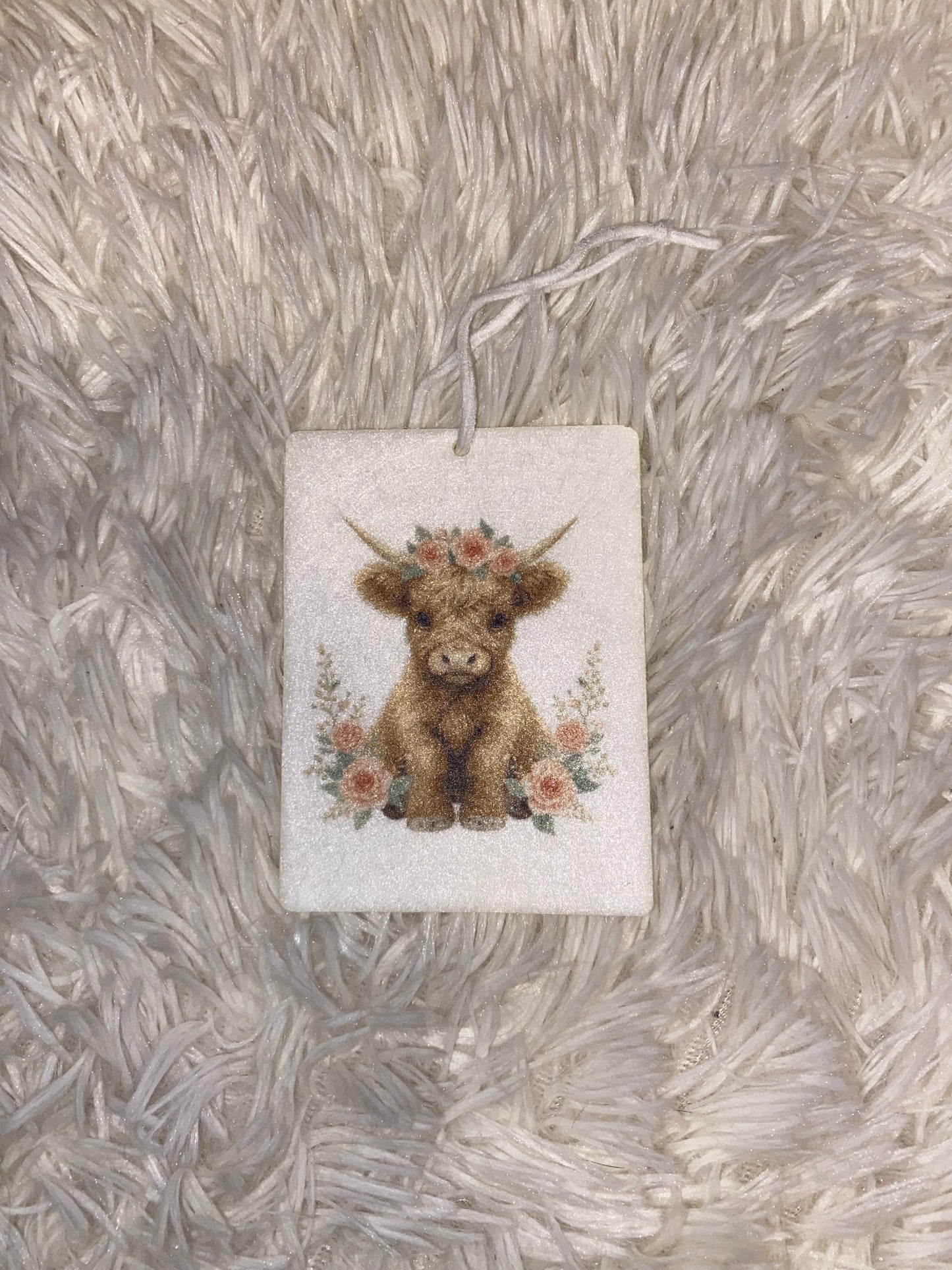 Baby Hyland Cow Felt Freshie