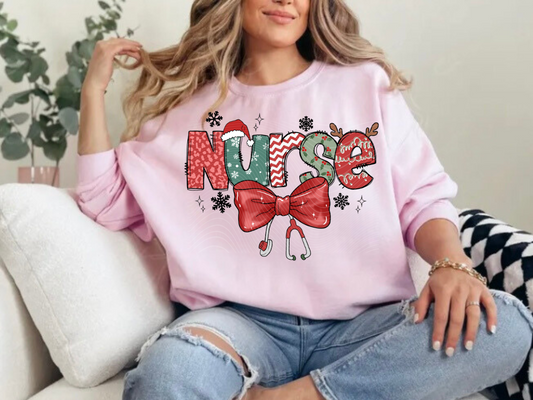 Christmas Nurse Sweatshirts