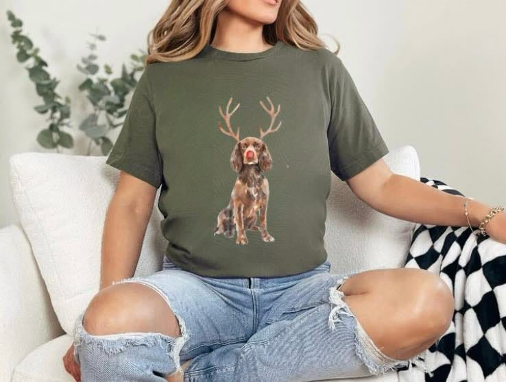 Watercolor Dogs Christmas Tees