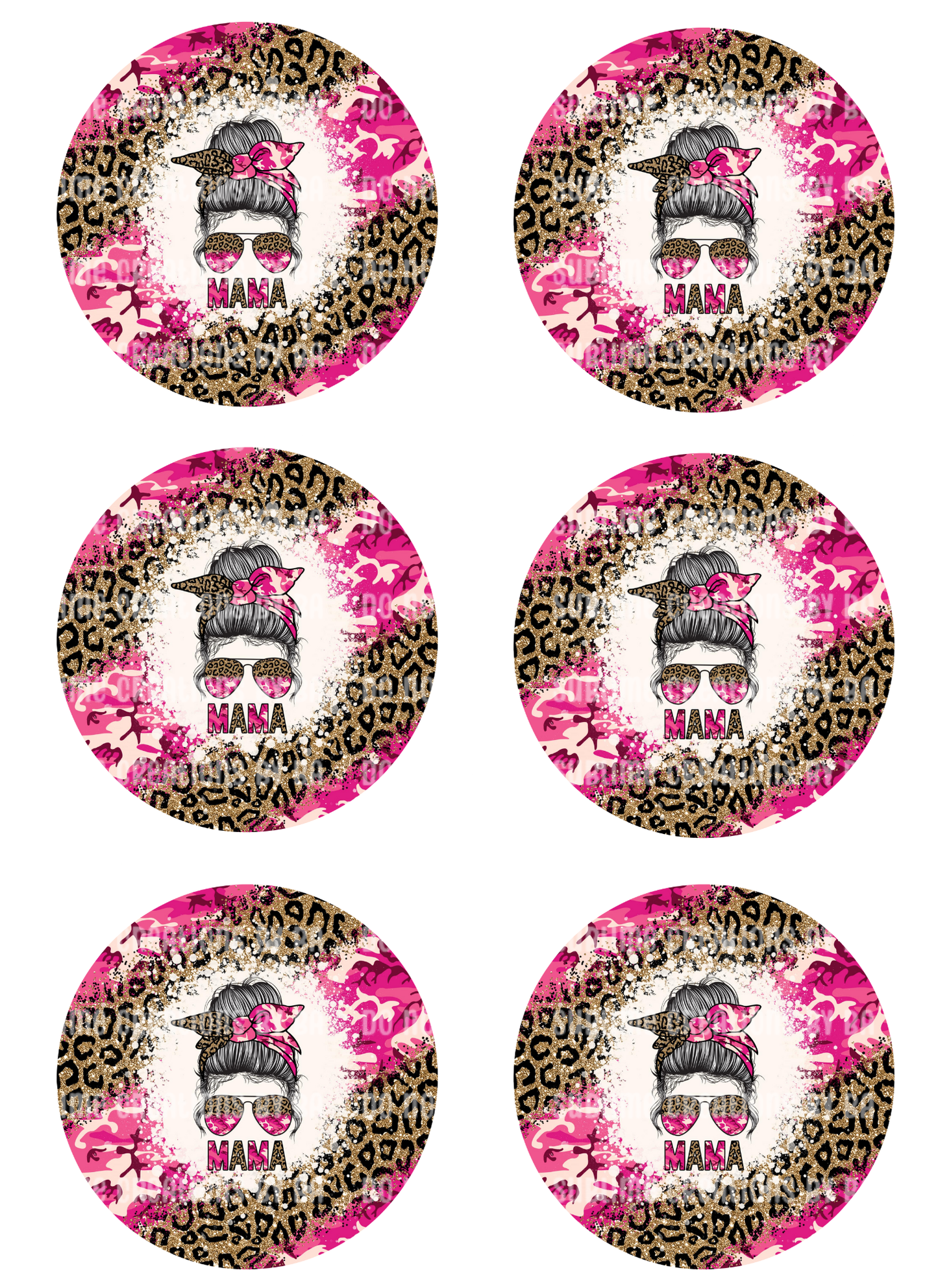 Mama Leopard Sublimation Transfer Sheet