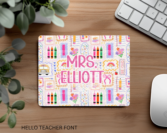 Personalized Teacher Mouse Pad