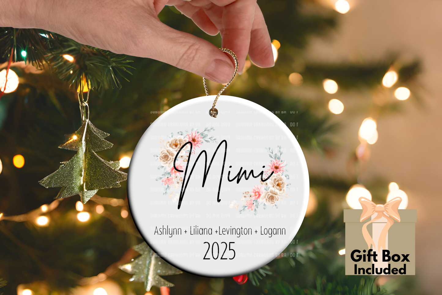 Custom Grandma Ornament