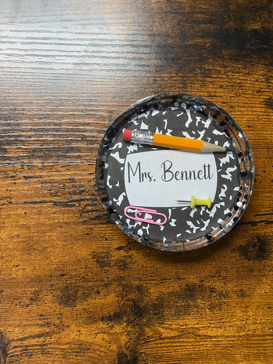 Acrylic Resin Coaster /Personalized Teacher