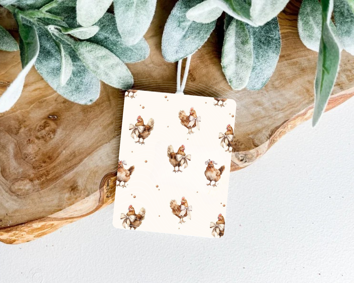 Watercolor Cute Hen Felt Freshie