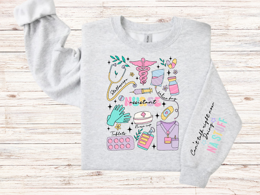 Nurse Assistant Doodle Sweatshirt