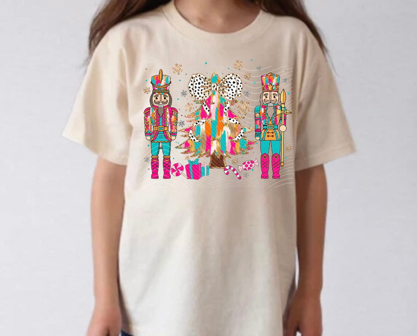 Nutcracker Christmas Brushstroke Tee