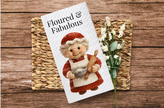 Floured & Fabulous Kitchen Waffle Towel