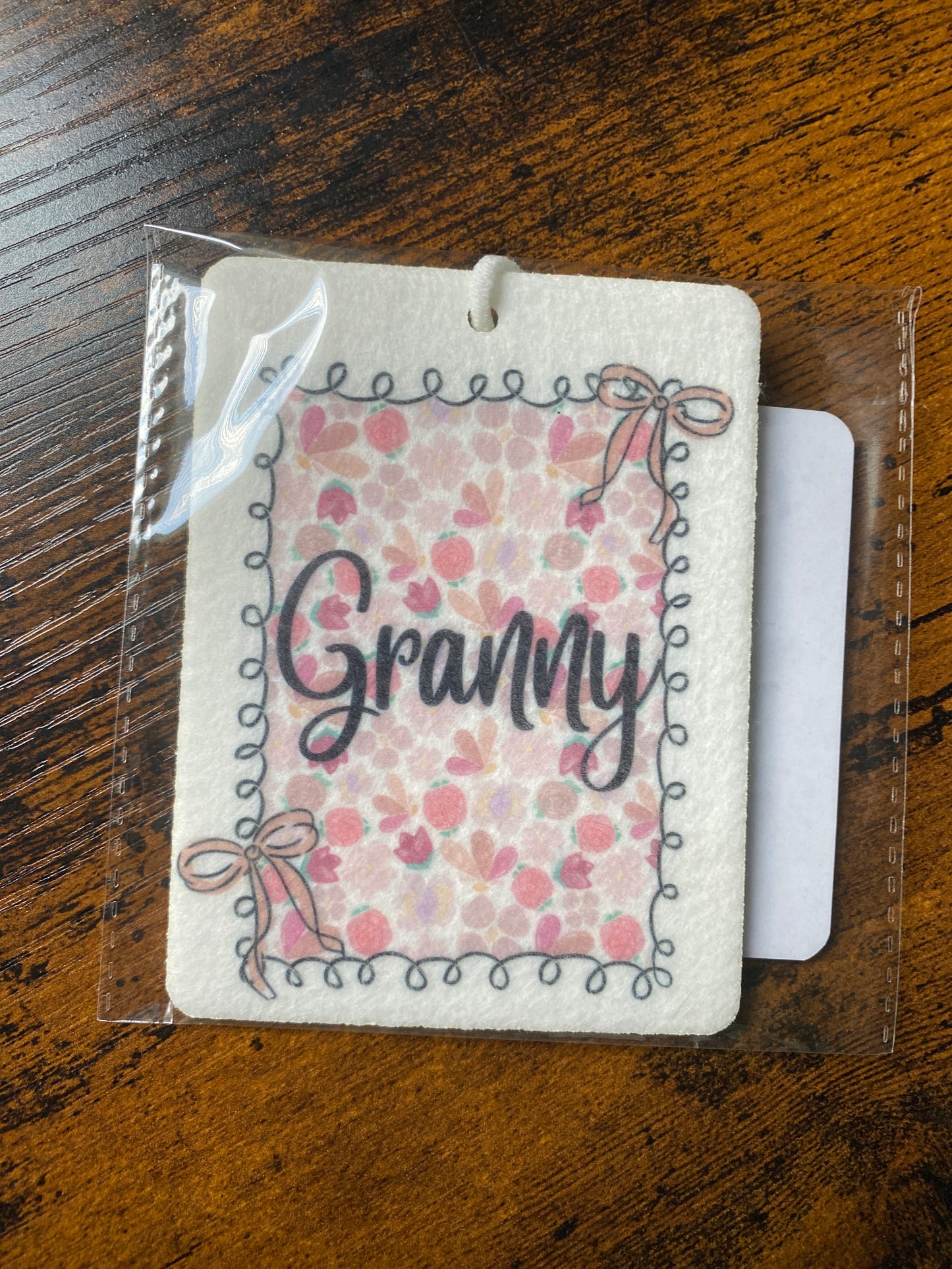 Granny Bow Felt Freshie