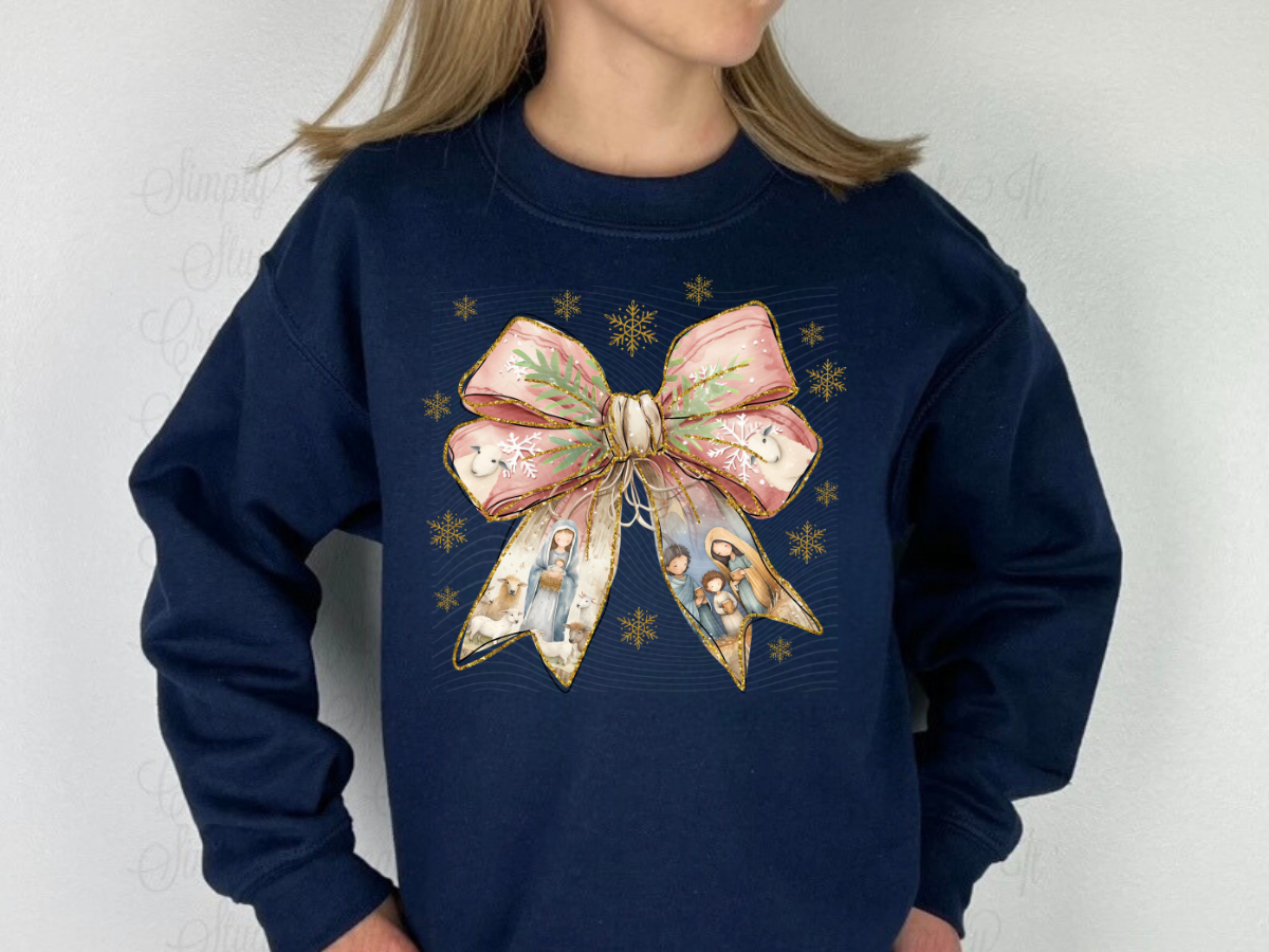 Coquette Nativity Scene Sweatshirts