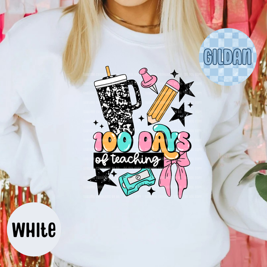 100 Days of School Shirt, Cute Teacher 100th Day Sweatshirt