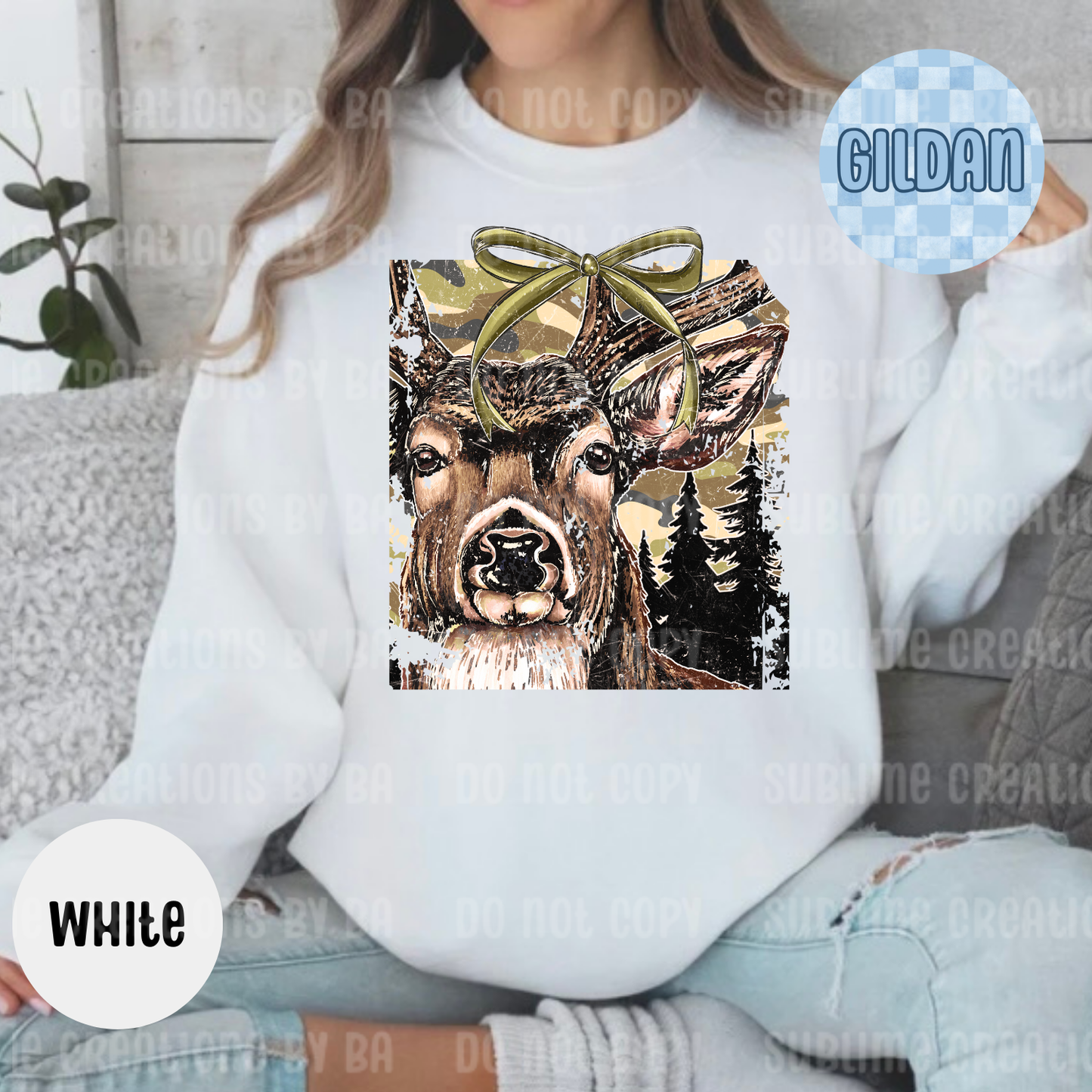 Buck Camo Coquette Sweatshirt