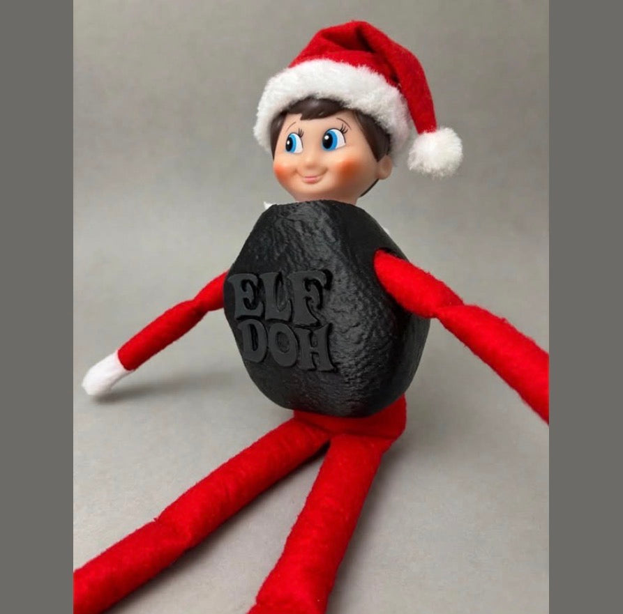 Elf on Shelf 3D Printed Coal Doh Costume