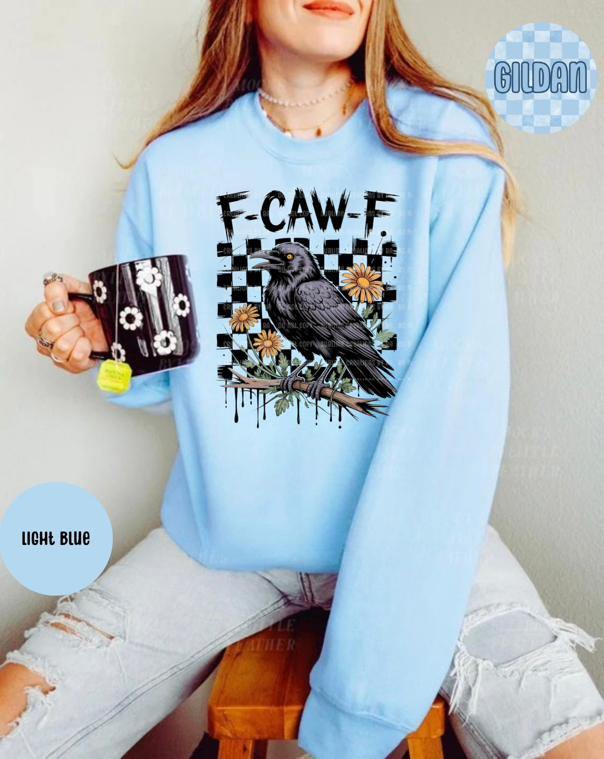 F•Caw•F Funny Crow Shirt, Black Crow Unisex