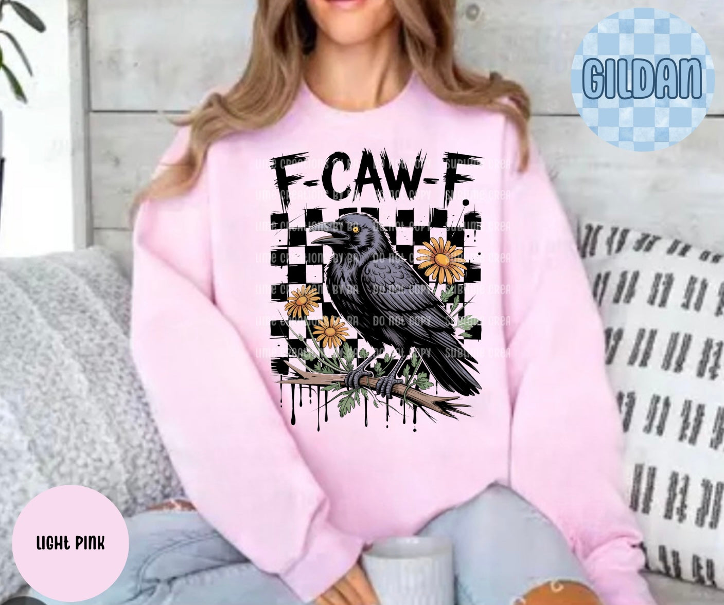 F•Caw•F Funny Crow Shirt, Black Crow Unisex