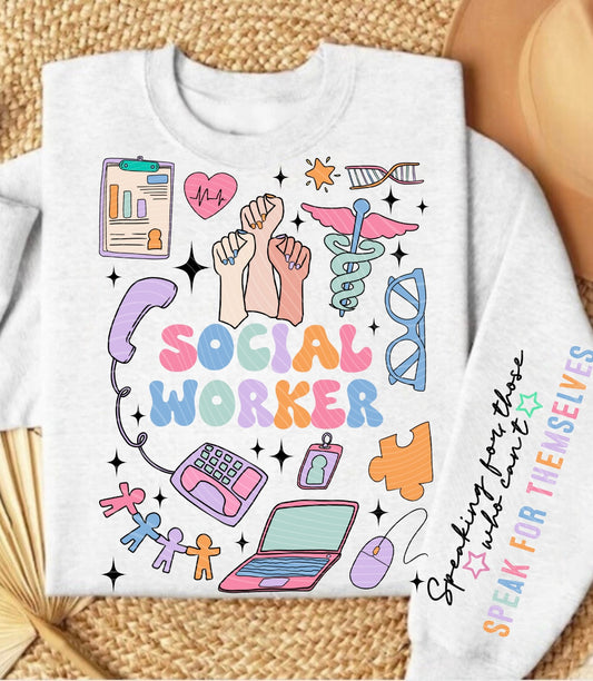 Social Worker Doodle Sweatshirt