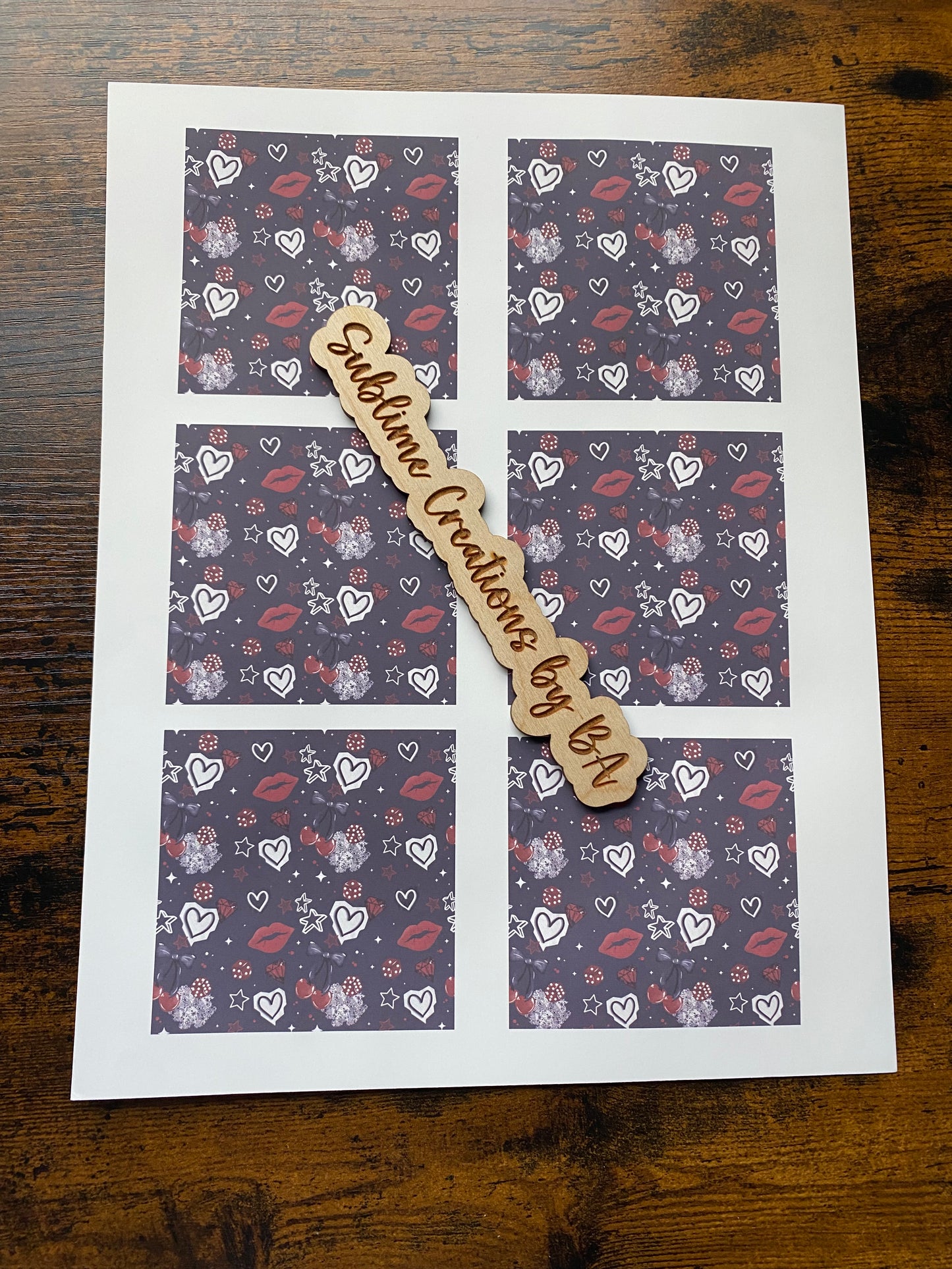 Cherry Lips Sublimation Transfer Sheet